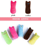 Teeth Grinding Catnip Toys Funny Interactive Plush Cat Toy Pet Kitten Chewing Vocal Toy Claws Thumb Bite Cat mint For Cats - AnimalEssentials
