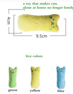 Teeth Grinding Catnip Toys Funny Interactive Plush Cat Toy Pet Kitten Chewing Vocal Toy Claws Thumb Bite Cat mint For Cats - AnimalEssentials