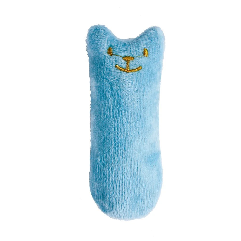 Teeth Grinding Catnip Toys Funny Interactive Plush Cat Toy Pet Kitten Chewing Vocal Toy Claws Thumb Bite Cat mint For Cats - AnimalEssentials