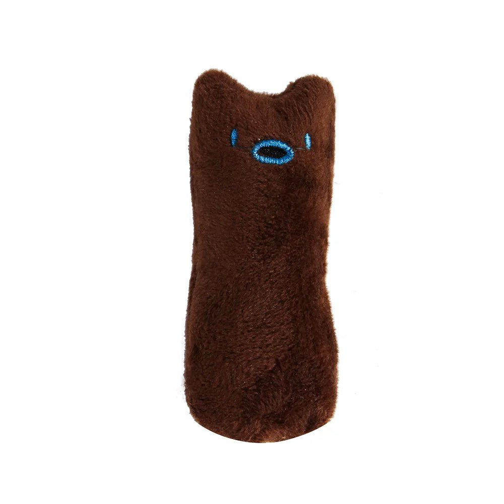 Teeth Grinding Catnip Toys Funny Interactive Plush Cat Toy Pet Kitten Chewing Vocal Toy Claws Thumb Bite Cat mint For Cats - AnimalEssentials