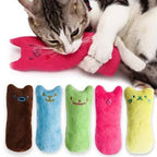 Teeth Grinding Catnip Toys Funny Interactive Plush Cat Toy Pet Kitten Chewing Vocal Toy Claws Thumb Bite Cat mint For Cats - AnimalEssentials